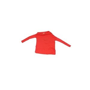 Free People Coral Off Shoulder Waffle Shirt - Women’s Size XS
